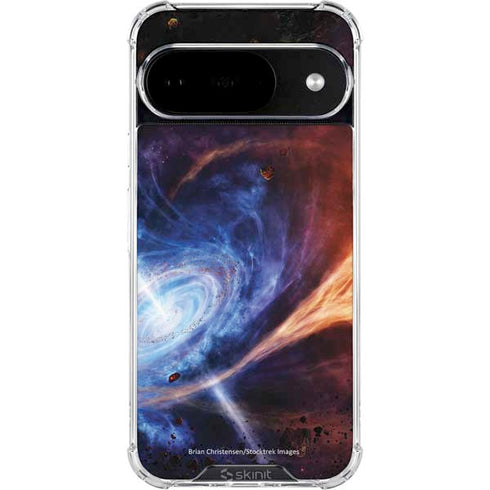 StockTrek Binary System Orbiting near a Black Hole Google Pixel 10 Clear Case